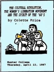 Image of pamphlet "The Cultural Revolution, The Women's Liberation Movement, and the Spirit of the 60's"