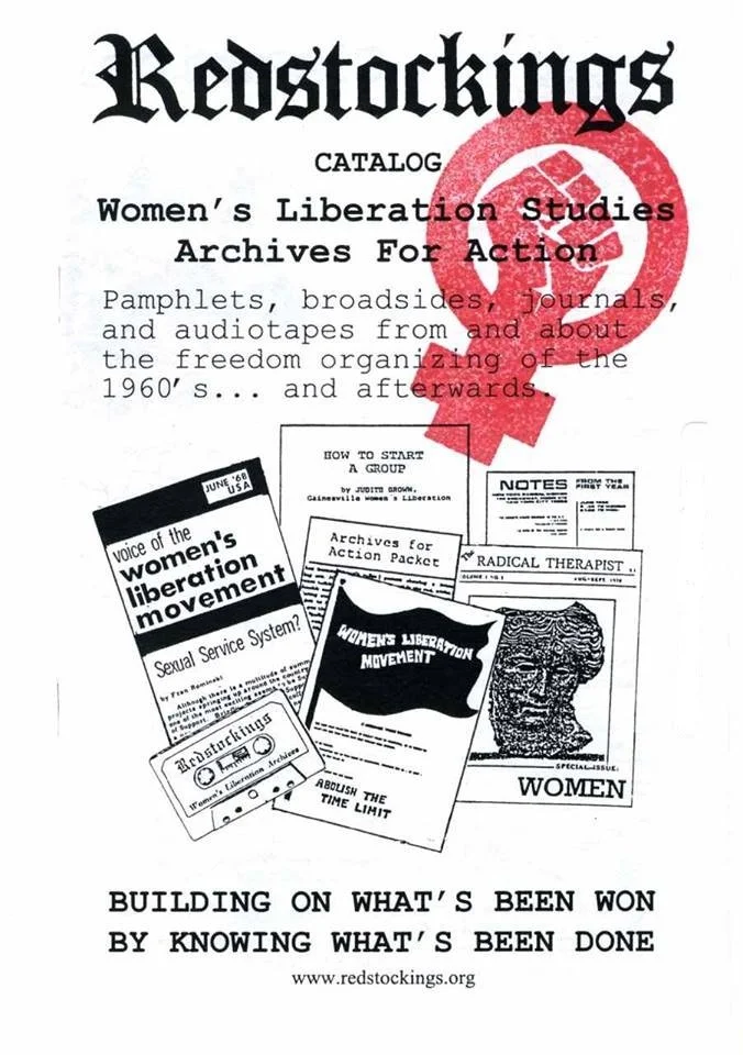 Flyer promoting Redstockings catalog