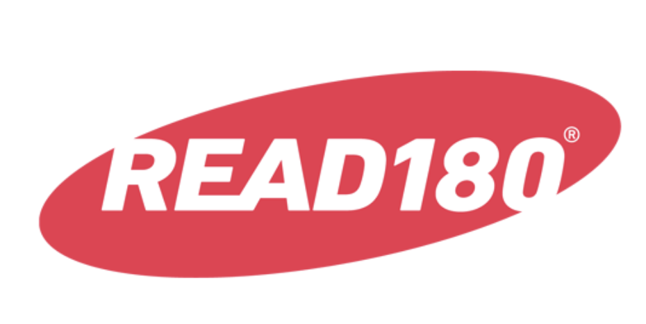 Red oval logo with the text "READ180" in white, bold font.