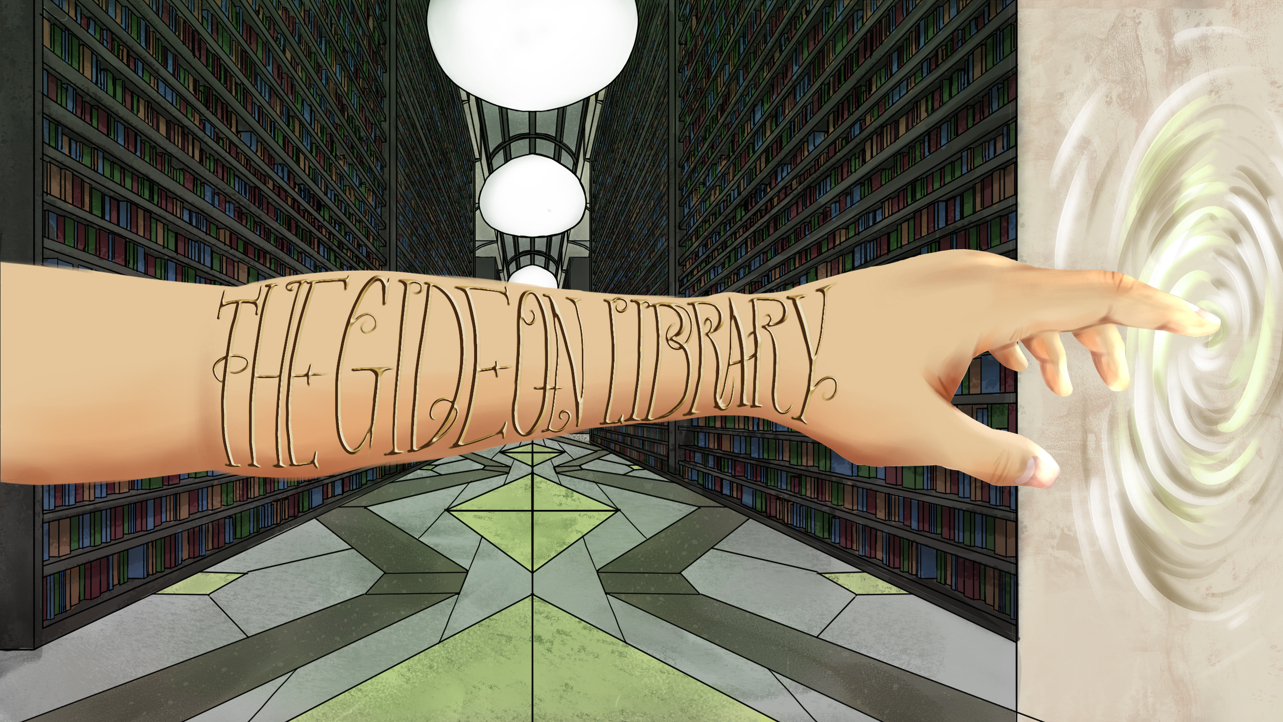 Commissioned banner design for the Gideon Library project.