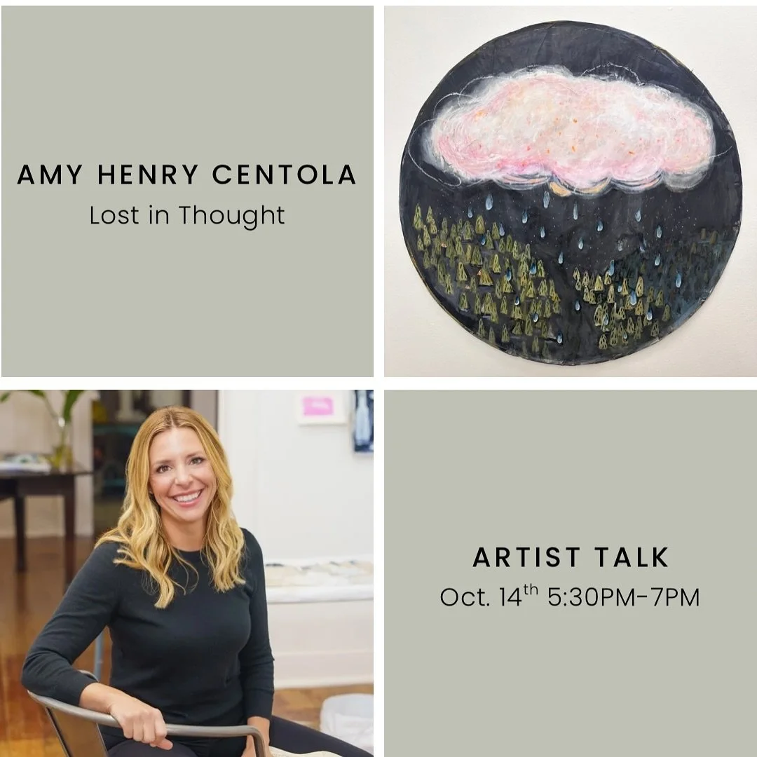Join us for an intimate evening with @amycentolaart &mdash; a chance to connect, ask questions, and explore her thoughtful new body of work &quot;Lost in Thought&quot;.

📆 Artist Talk &mdash; Tuesday , Oct. 14th | 5:30&ndash;7PM

📍 Gallery Orange, 