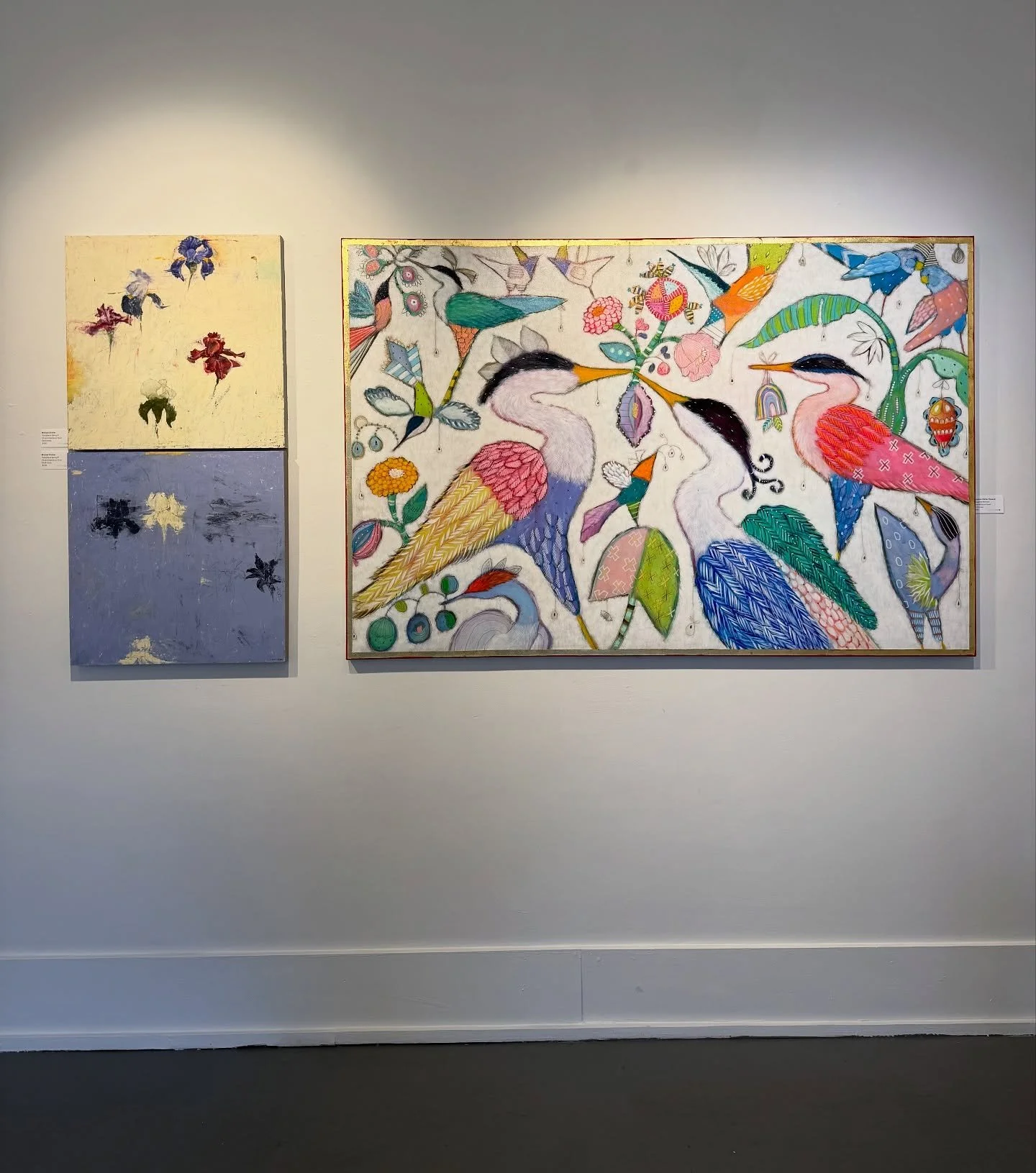 Gretchen Weller Howard and Michael Dickter&mdash;two distinct perspectives, effortlessly in sync.

Join us tonight, 5&ndash;8 PM for the opening reception of Feather &amp; Form