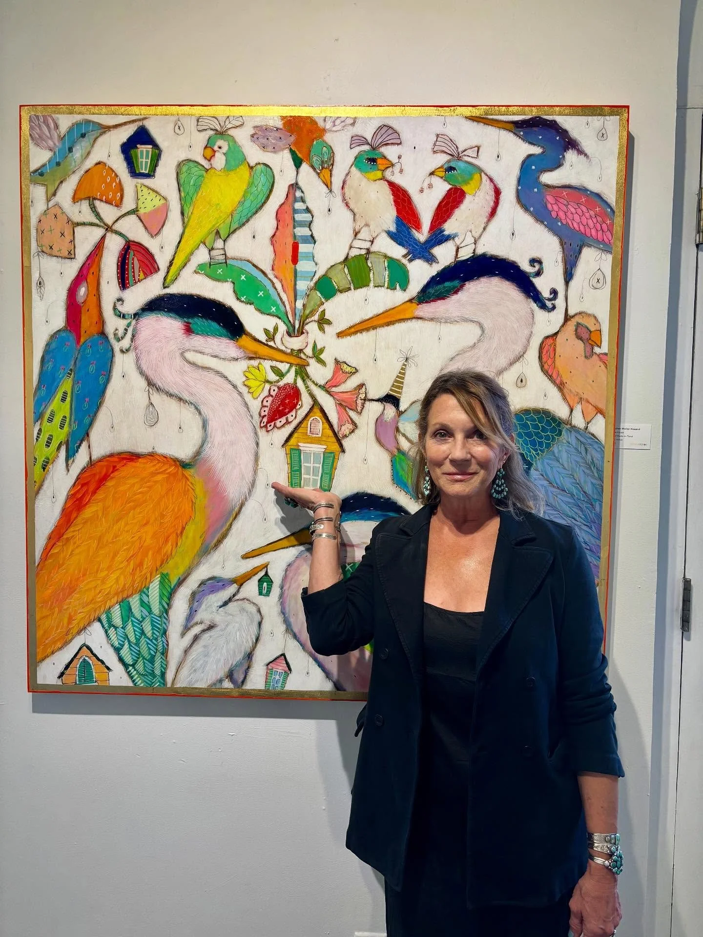 If you were unable to make it in last night on to meet Gretchen, you can still stop by and see the beautiful show. Thanks to all collectors, friends and loyal supporters that came out last night to support the gallery and the artists. A lovely evenin