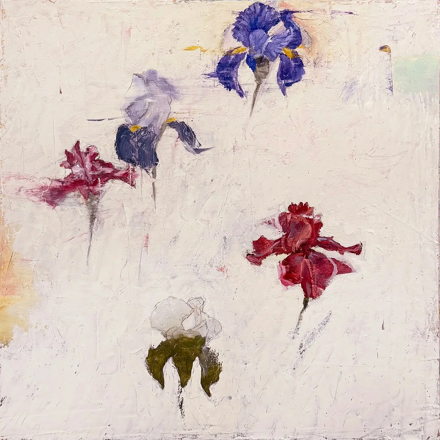 Thoughts on Spring III & IV 🌿by Michael Dickter are the perfect blend of structure and color in a calm, layered composition.
Each measuring 24x24” and priced at $2,200. 
DM us to add one of his newest works to your collection.