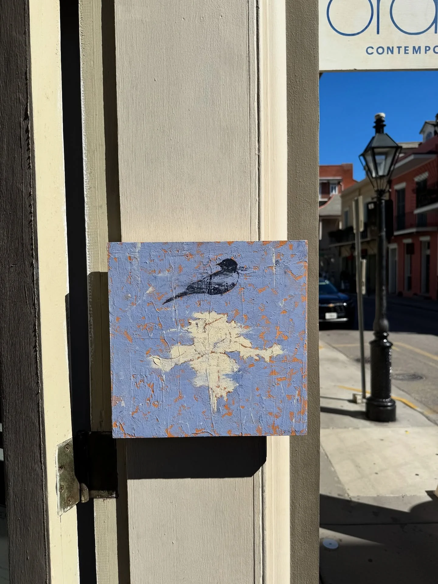 "The Promise” by Michael Dickter — a gentle balance of color and texture. 
12x12” Oil on Panel, available for $850 (US shipping included)