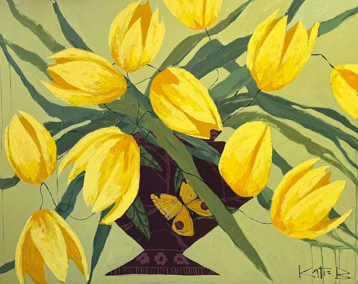 Hello Sunshine ☀️ by Katie Brown &mdash; part of her new collection now at Gallery Orange. 

Meet @katiebrown_art in person this Friday 5-7PM during the First Friday Art Walk in the French Quarter along @lowerroyalstreet ✨

Hello Sunshine
60x48 inche