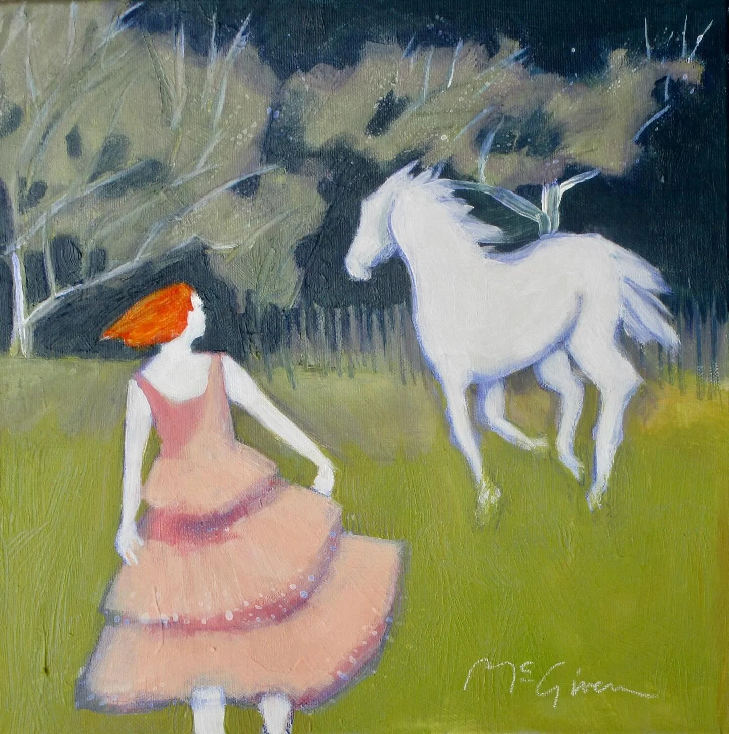 Three brand new 12x12 paintings on gallery wrapped canvases en route to the gallery from New Mexicos Peggy Givern. Under $1000 each and shipping on us within the States. Message us for details and collect one of these brand new Jems for your home #pe