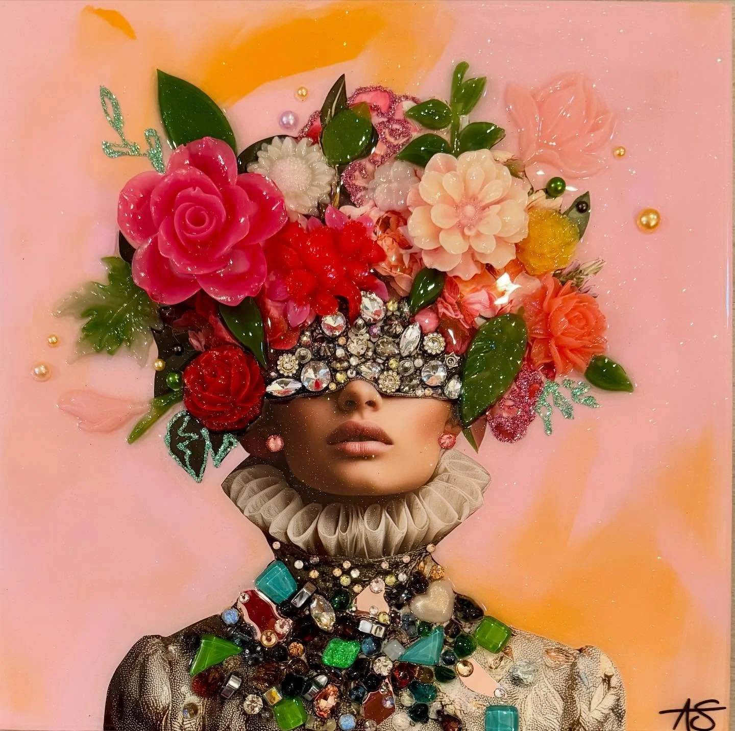 Well, I cannot believe it is December already. Our smalls show is about to go up. We have 7 new smalls from Amy. A mixture of 8x8s 10x10s and 12x12s. Priced $450-950. Perfect gifts for the holidays or gift to self. Mixed media and resin on panel pain