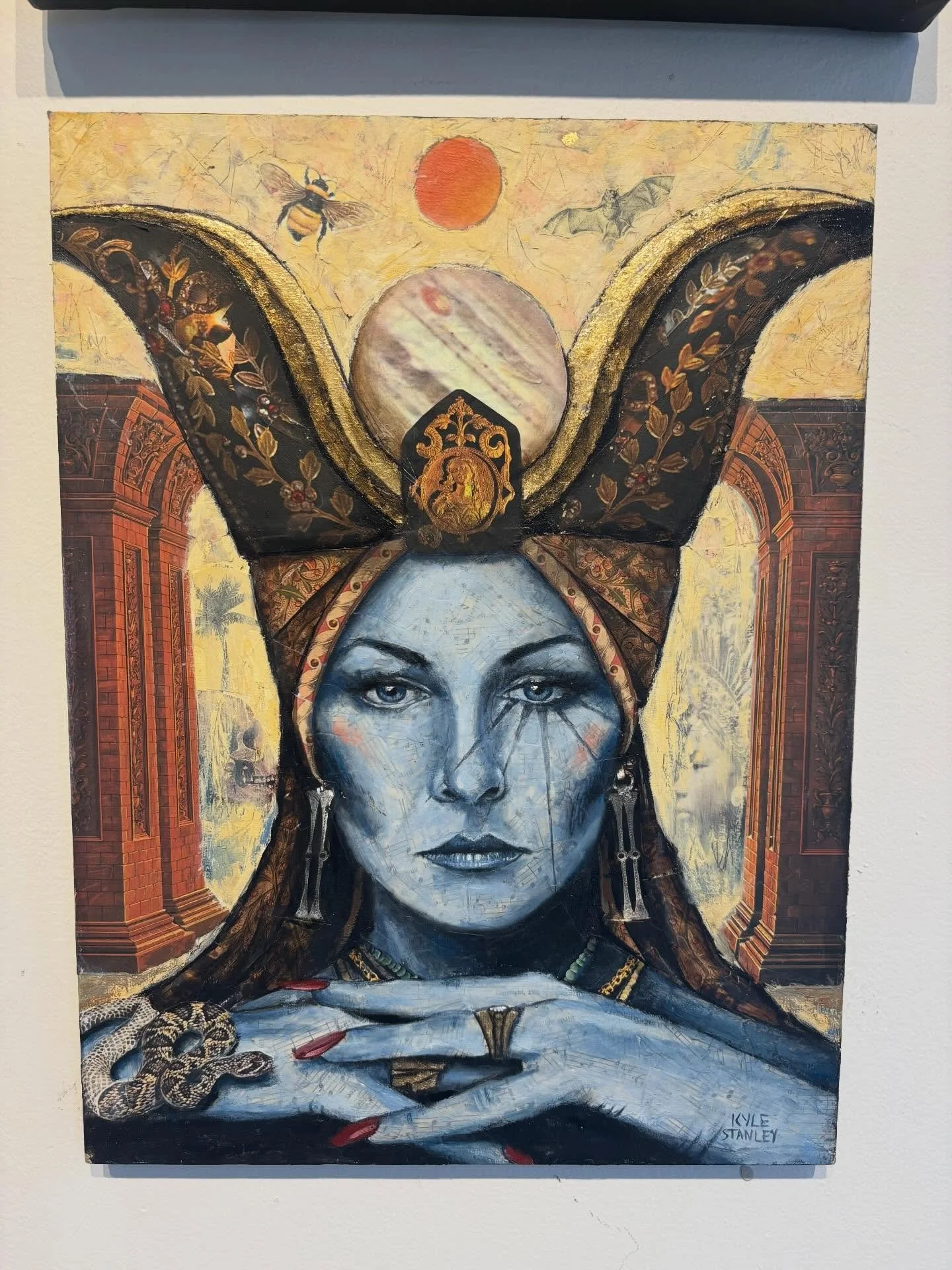 For something a little different &ldquo;High Priestess&rdquo; 16x12 mixed media on cradled board by Kyle Stanley. Grab this goddess and make her yours