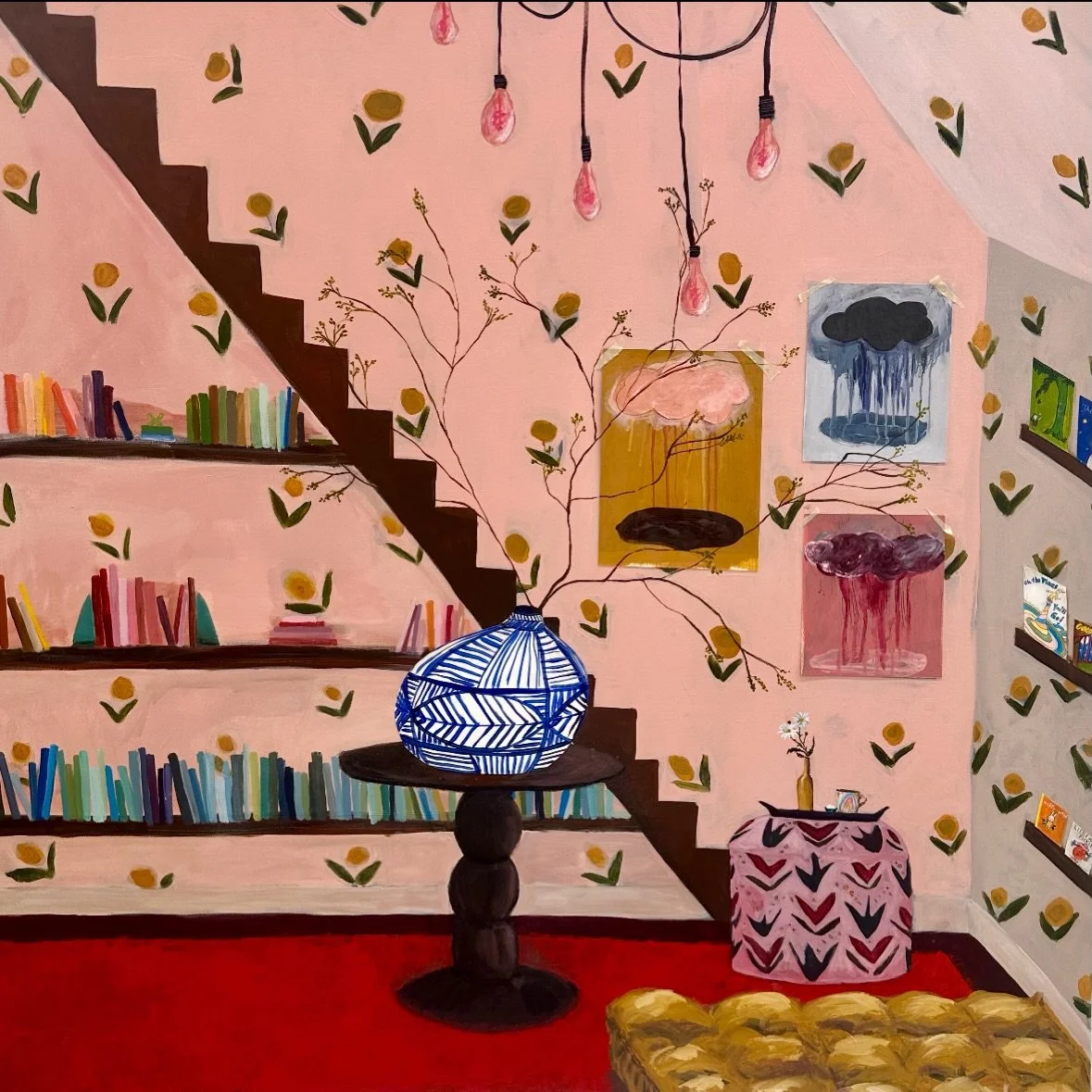 Choose color 🧡 Choose happiness. "Happy Days" by Amy Henry Centola, the perfect artwork to mark the opening of our Uptown Pop Up.

Today feels exactly like that.

Happy Days &bull; 48x48"
@amycentolaart