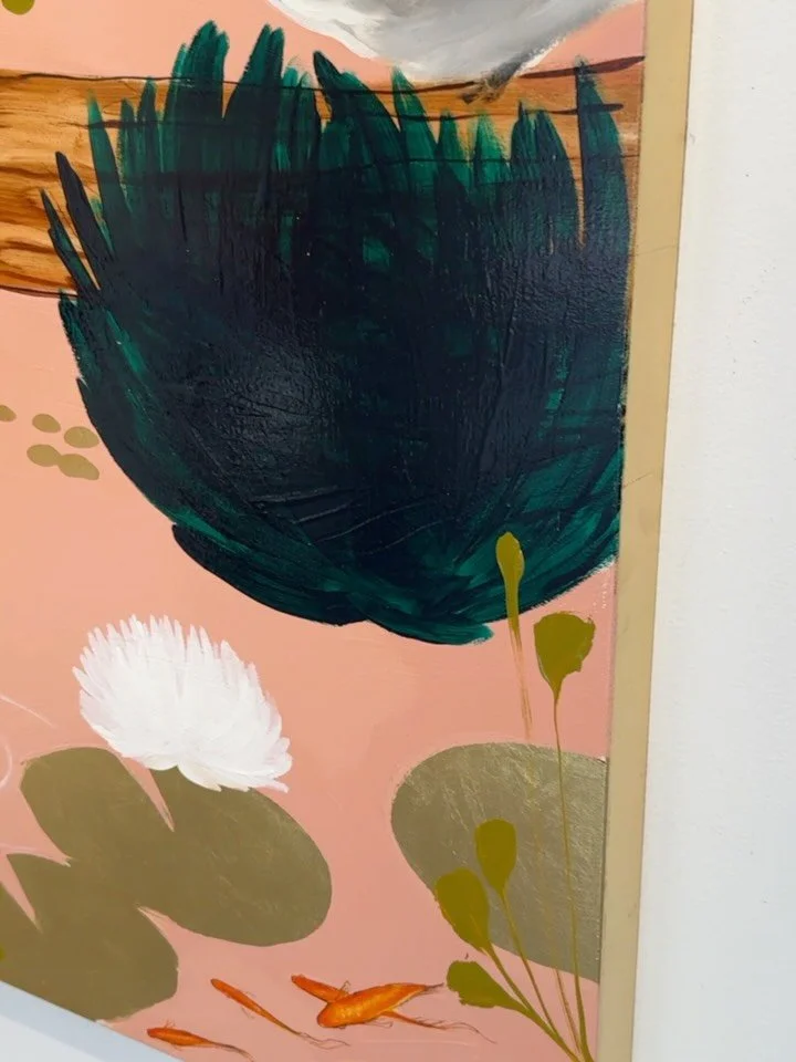 A soft palette with real presence 🐊  Balanced, energetic and finished with just enough edge ✨ 

Three works from Joseph Bradley&rsquo;s new Gator series now available. DM for details 🍊