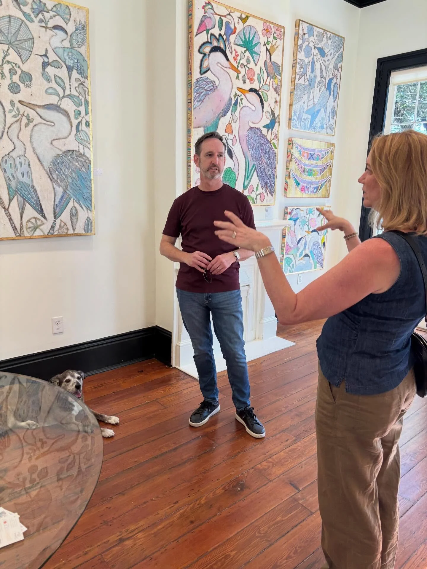 Queenie will be holding court as the Magazine Street meeter and greeter today, so stop by and say hi. We are open on Royal and Magazine street 11-5 today. See you soon !!