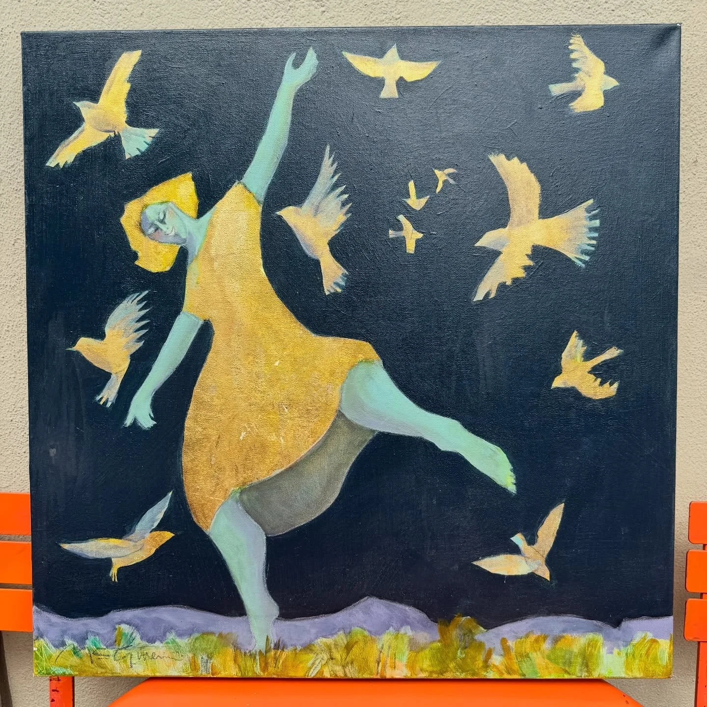 Nightingales from Peggy McGivern 🌅 the perfect piece to share as the sun sets on this opening night of French Quarter Festival 🎺 🎶