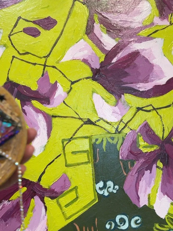 Eye like an empire 𓂀 ☀ Holly Suzanne Rader reframes the portrait, rendering Cleopatra entirely through the eye in amplified color and embellished detail. Not subtle. Not meant to be.