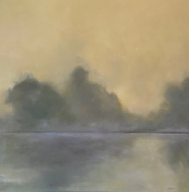 Let the middle of the week slow down here 🌅Gentle color, open space, and a moment to breathe.

Three 36x36" landscape painting from Ashley Terrell now one view at our Magazine St pop up, through end of May.