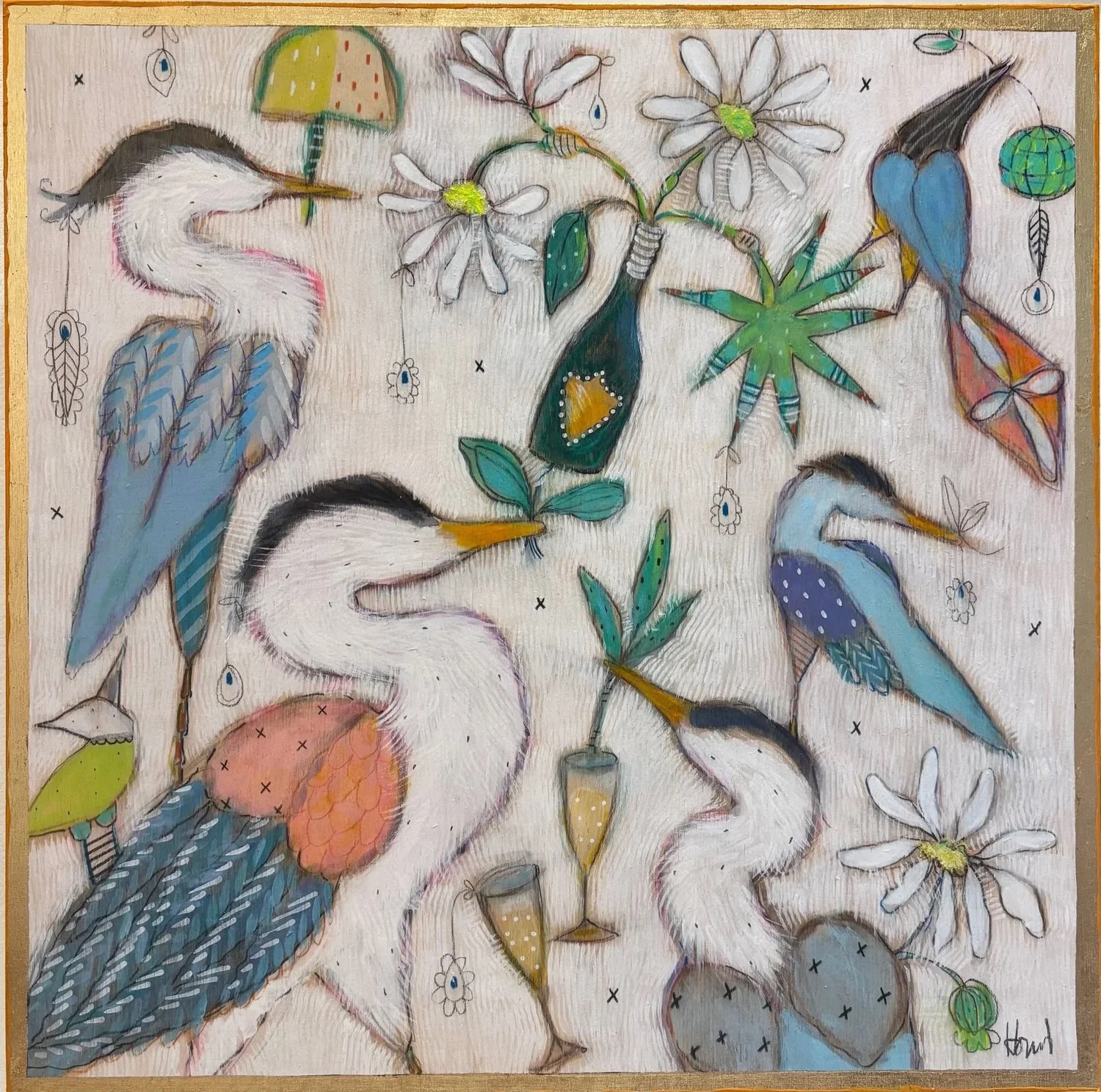 Celebration of Spring 🌱 a festive 16x16 from Gretchen Weller Howard created especially for tonight's Champagne Stroll 🥂

Join us this evening at Gallery Orange's Pop up: 3937 Magazine St NOLA

If you can't join us in person, you can explore the ent
