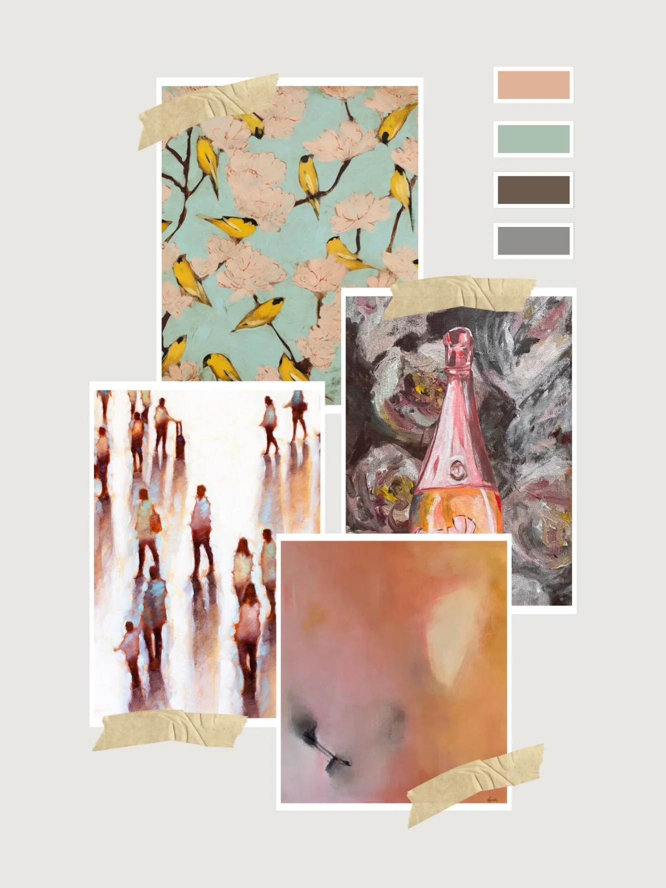 Monday's Musings + Mood Boards ✨ 

Whether you&rsquo;re building a gallery wall or searching for one perfect piece, we&rsquo;re here to help curate from our collection of over 300 works 🍊DM for details