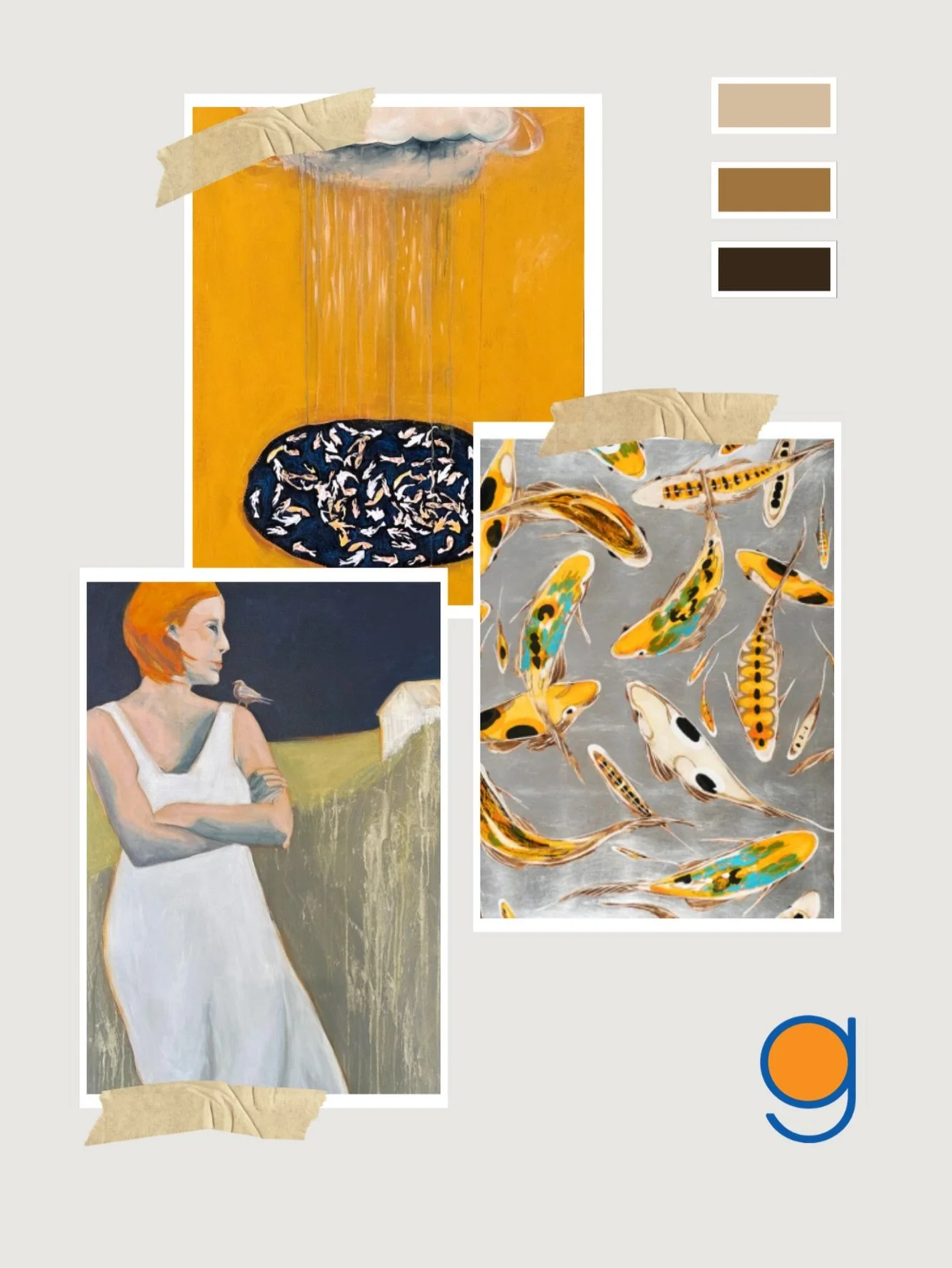 Monday Mood Boards ✨ 

Whether you&rsquo;re building a gallery wall or searching for one perfect piece, we&rsquo;re here to help curate from our collection of over 300 works 🍊DM for details