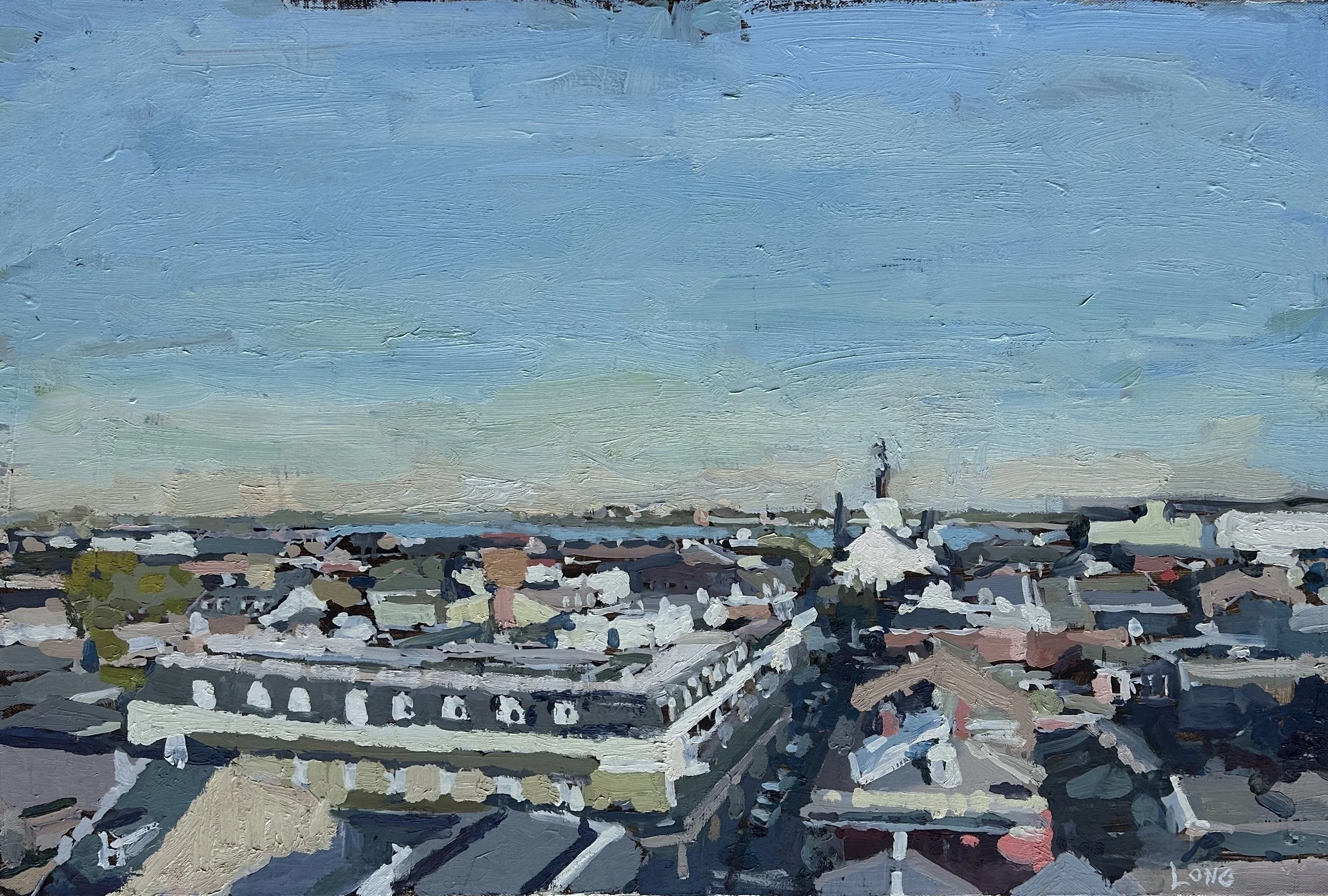 View of the French Quarter, Facing River