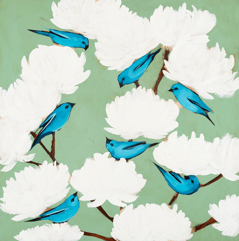 Blue Birds on Blue II