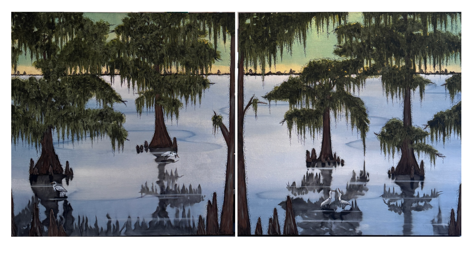 Bayou VII (diptych)