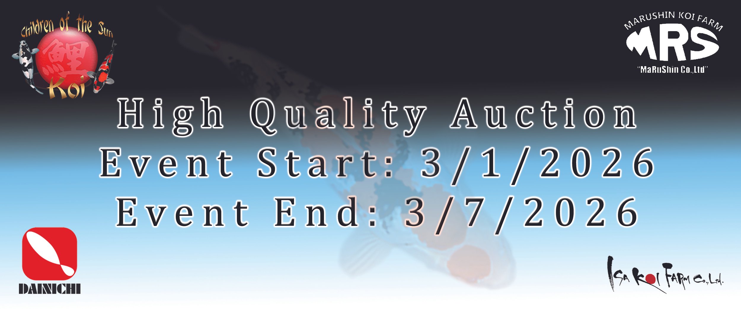 COTSKOI AUCTION - High Quality Koi Auction 