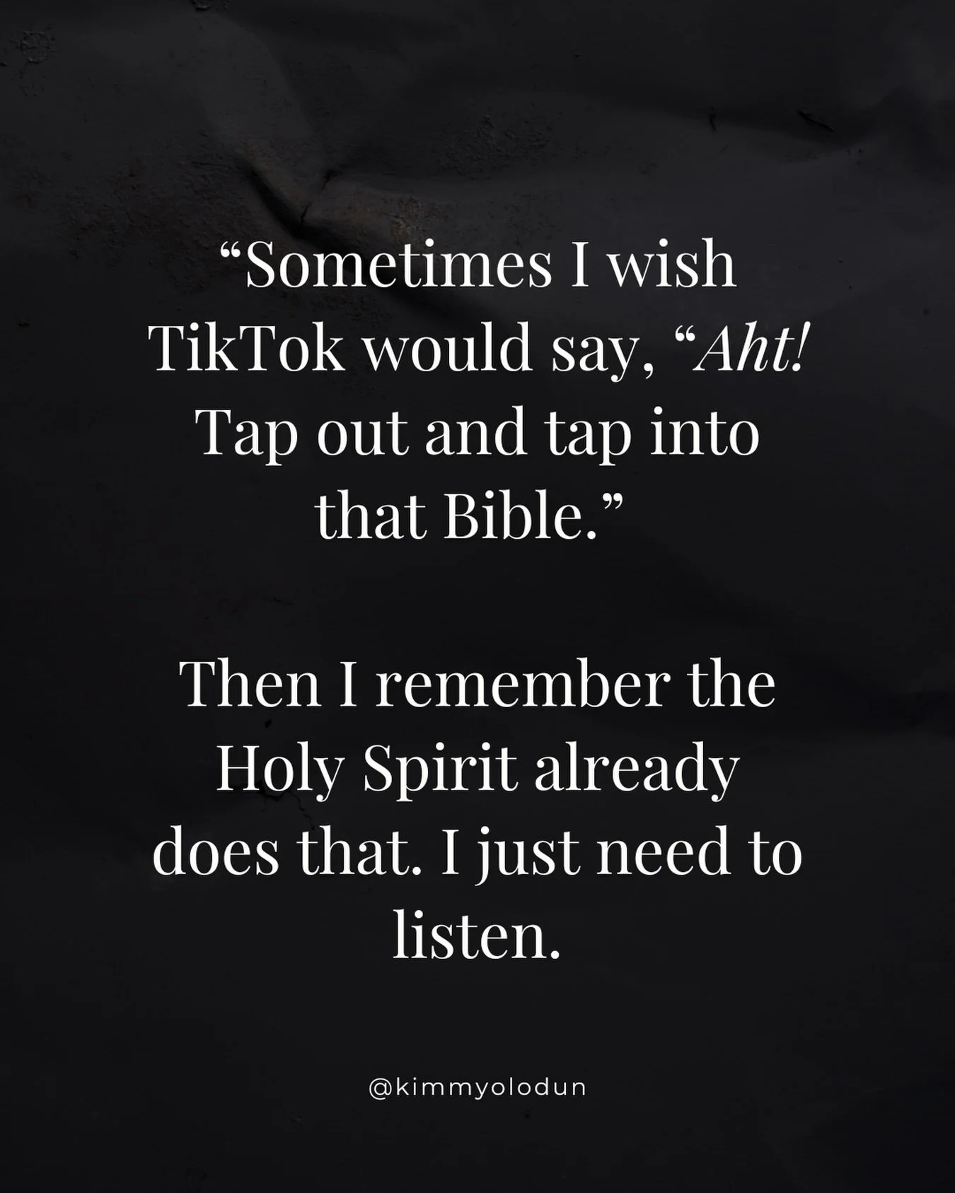 I meannnn&hellip; 2 Peter 1:5&ndash;8 still gives life. 😏
The Holy Spirit has been prompting us long before the algorithm ever could.