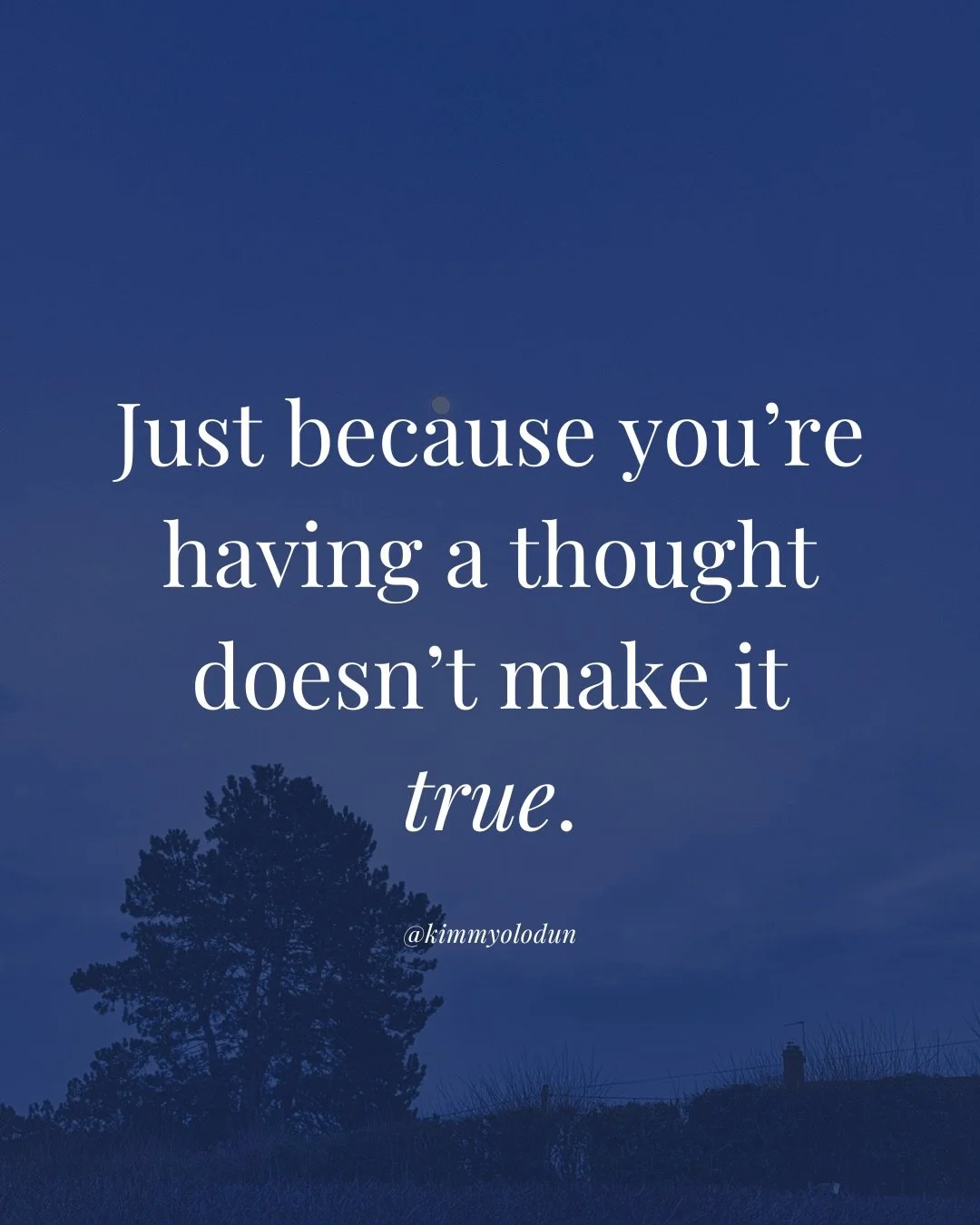 Just because you had the thought&hellip; doesn&rsquo;t make it true.

Not every thought deserves your agreement.
Some need to be tested against what God says.

Insecurity lies.
Doubt lies.
God&rsquo;s Word doesn&rsquo;t.

Renew your mind. Choose trut