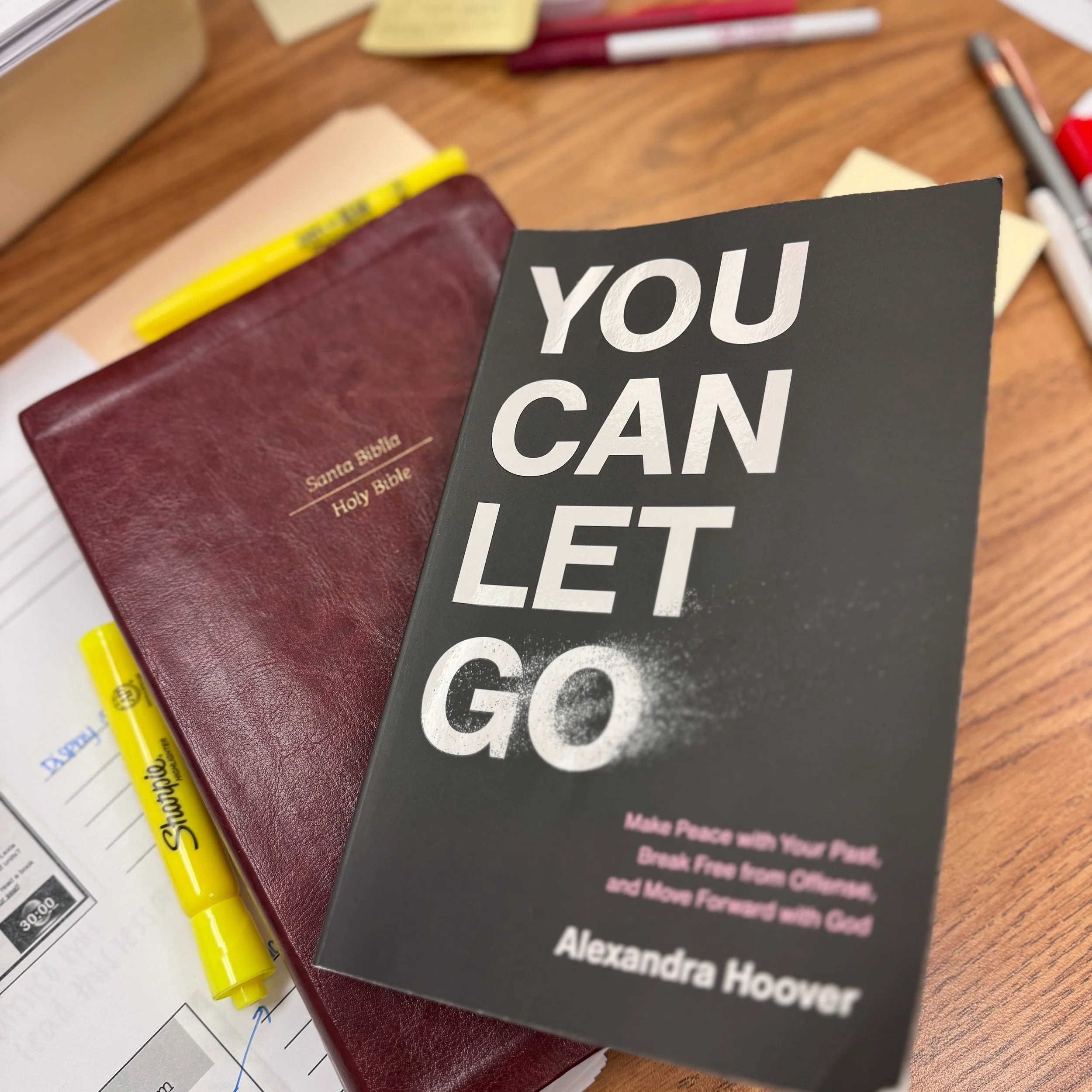 This book took me MONTHS to finish.

Not because it was bad.
Because it was exposing, healing, convicting, and deeply honest.

You Can Let Go by @alexandravhoover is one of those books you don&rsquo;t just read, you process through with the Holy Spir