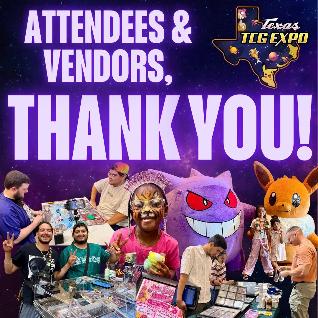 To every attendee, vendor, family, collector, and TCG fan who showed up today &mdash; THANK YOU.

We know there are so many shows and events you could choose to spend your time and money at and we are truly humbled by the amount of people who chose T