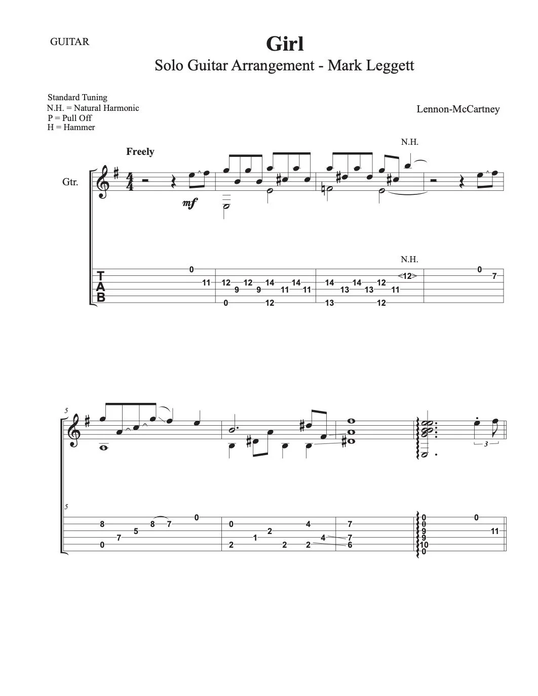 Transcription - Girl