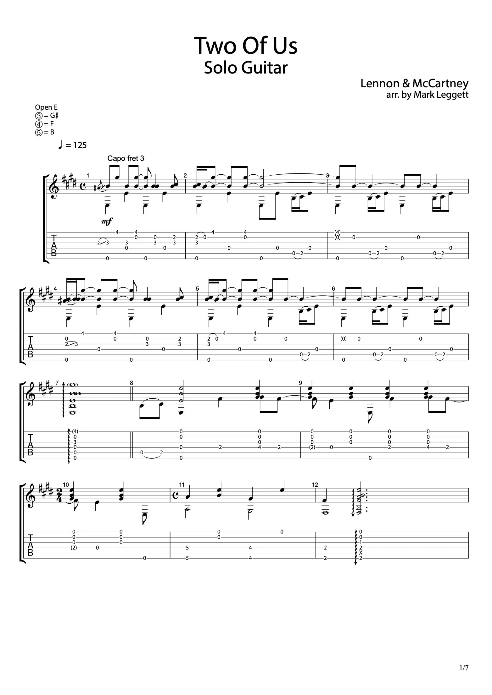 Transcription - Two of Us