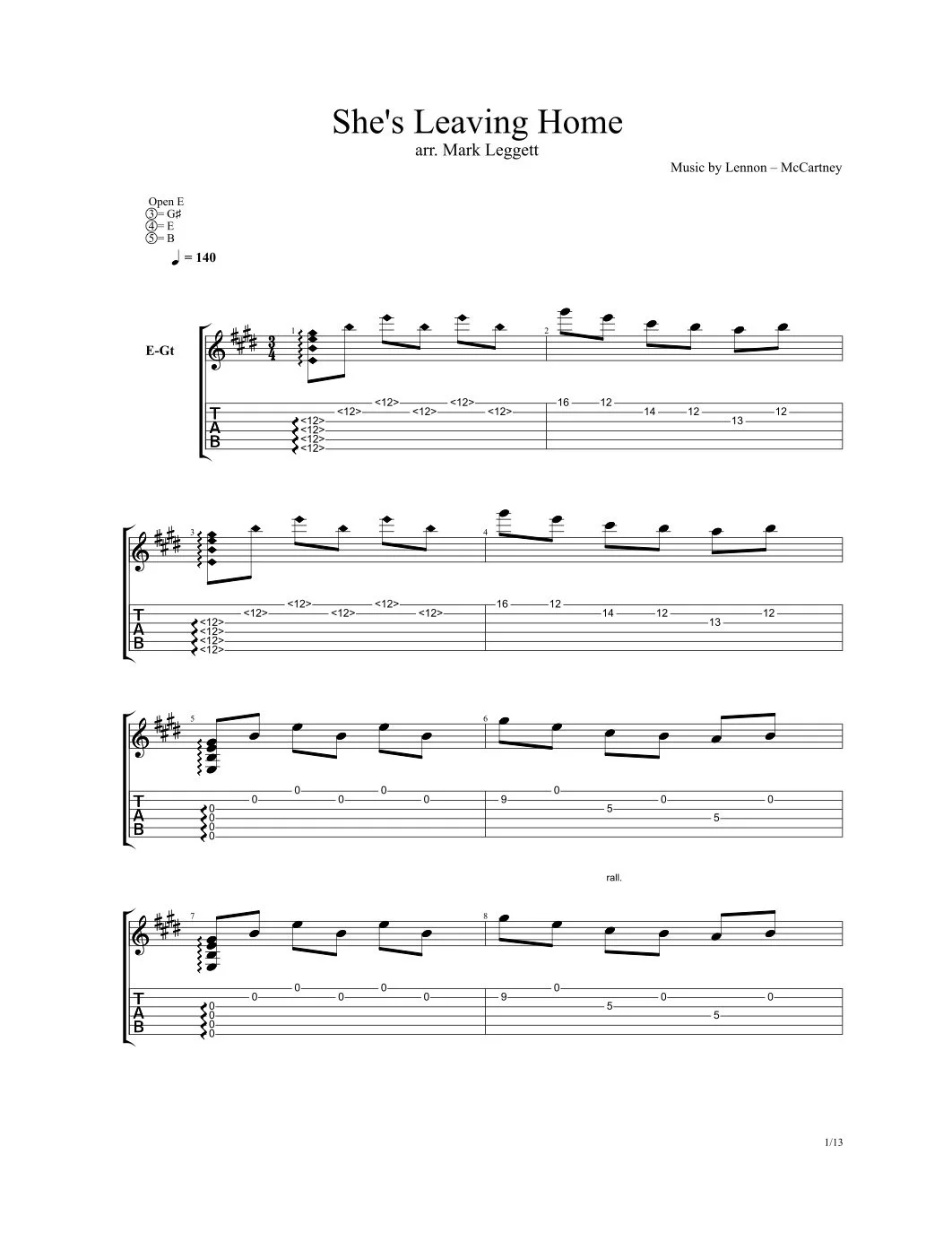 Transcription - She's Leaving Home