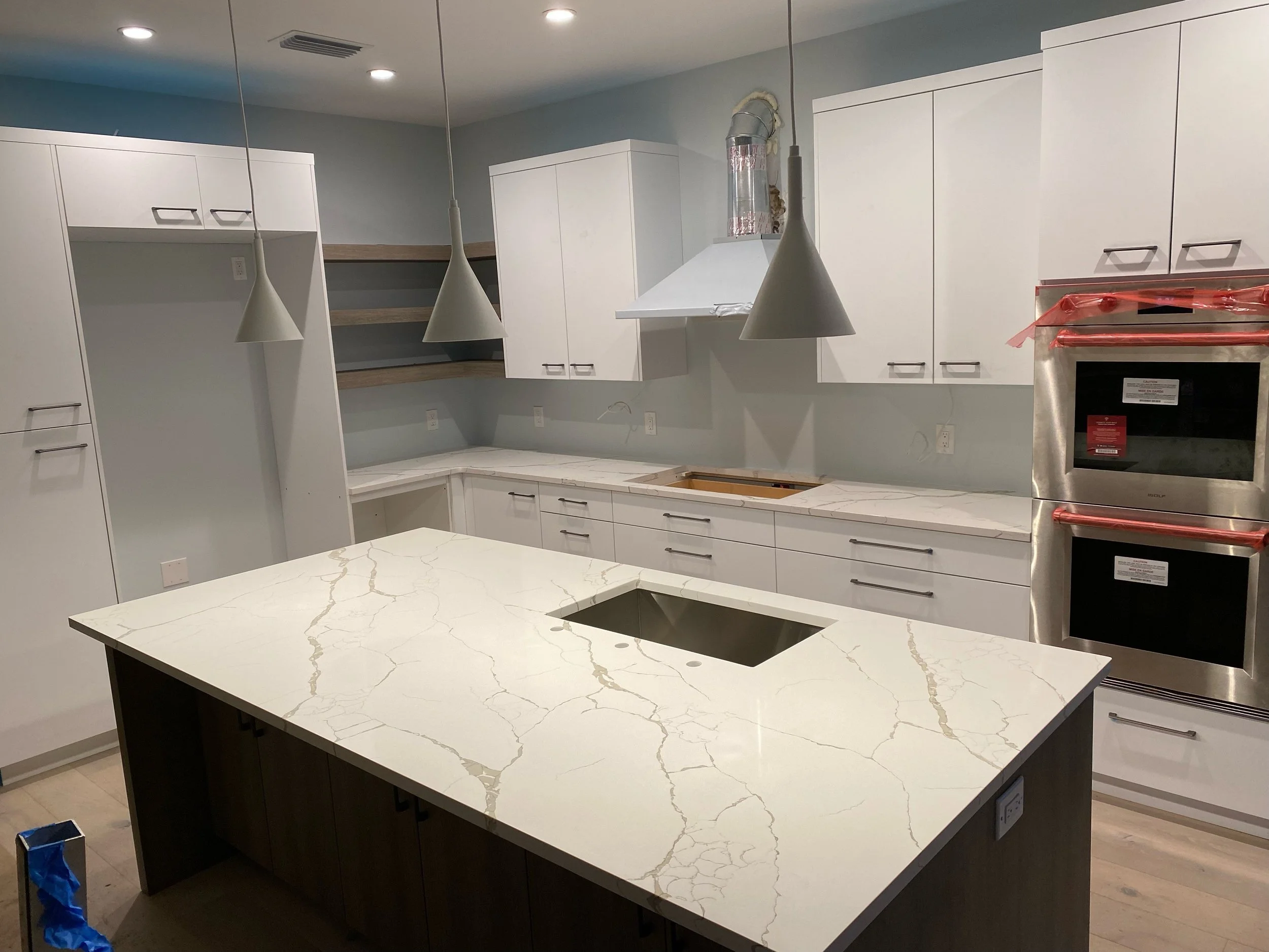 MSI Calacatta Laza Quartz Kitchen Countertop
