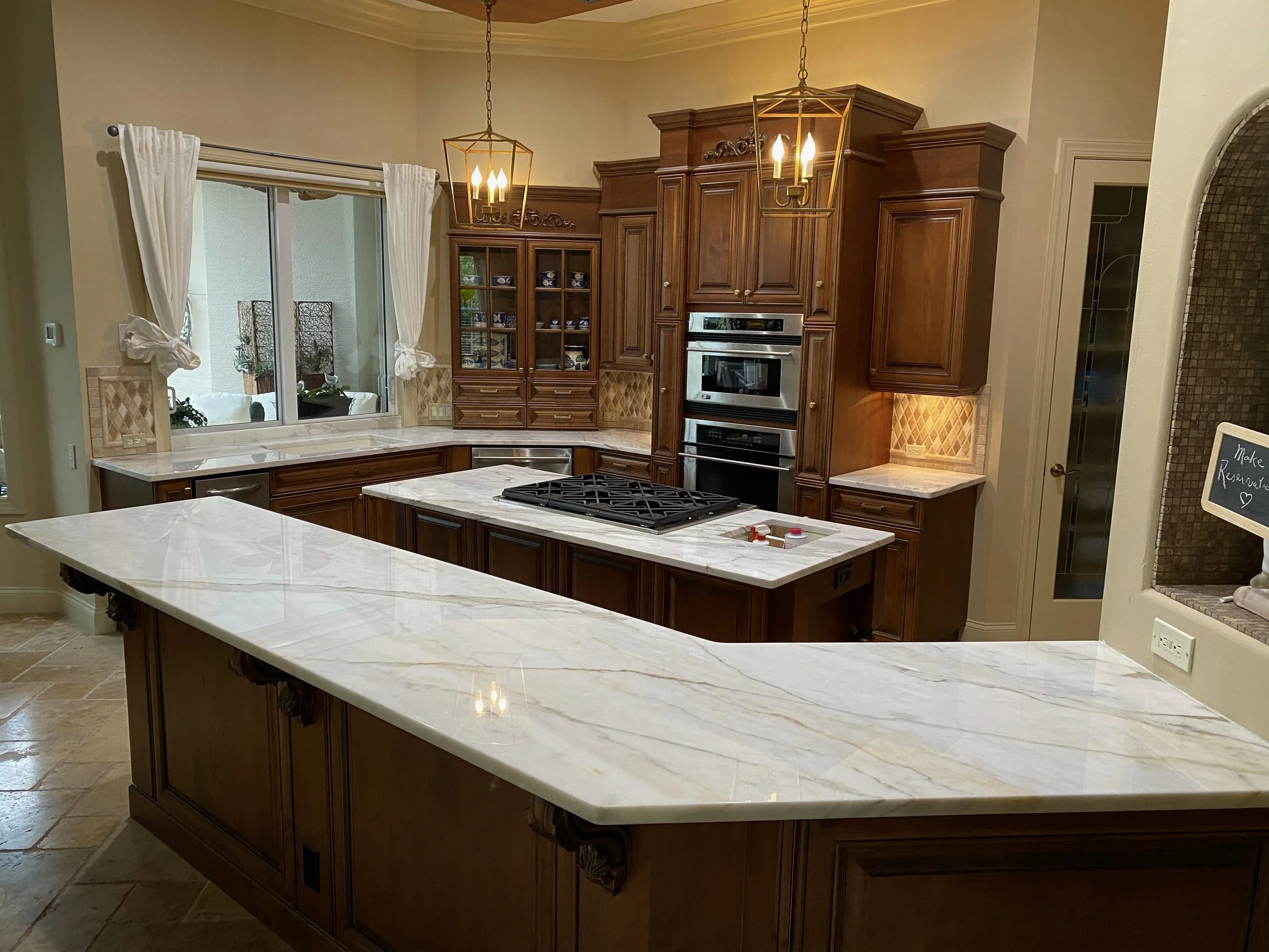 Calacatta Gold Marble Kitchen