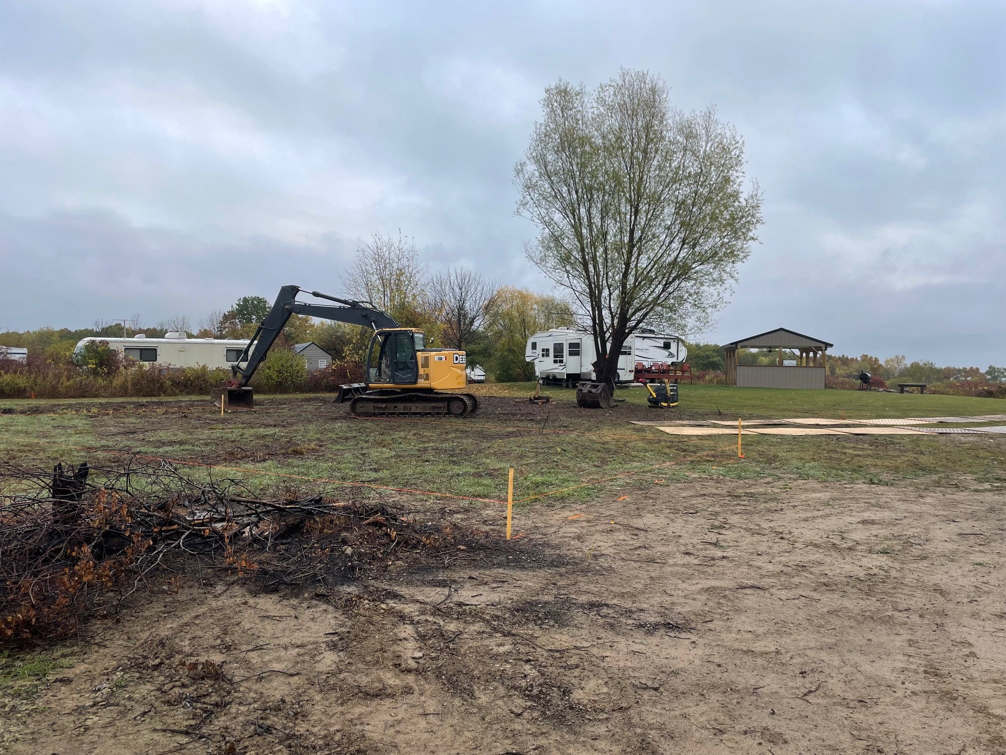 Excavation, Site Work, Foundation, Water and Sewer Line Installation, Pipe Fusion, Genesee County, New York, Elba, New York