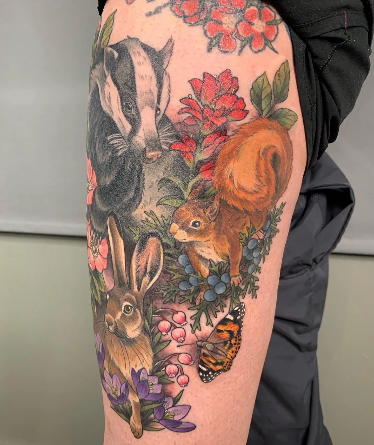 Wooland critters thigh piece