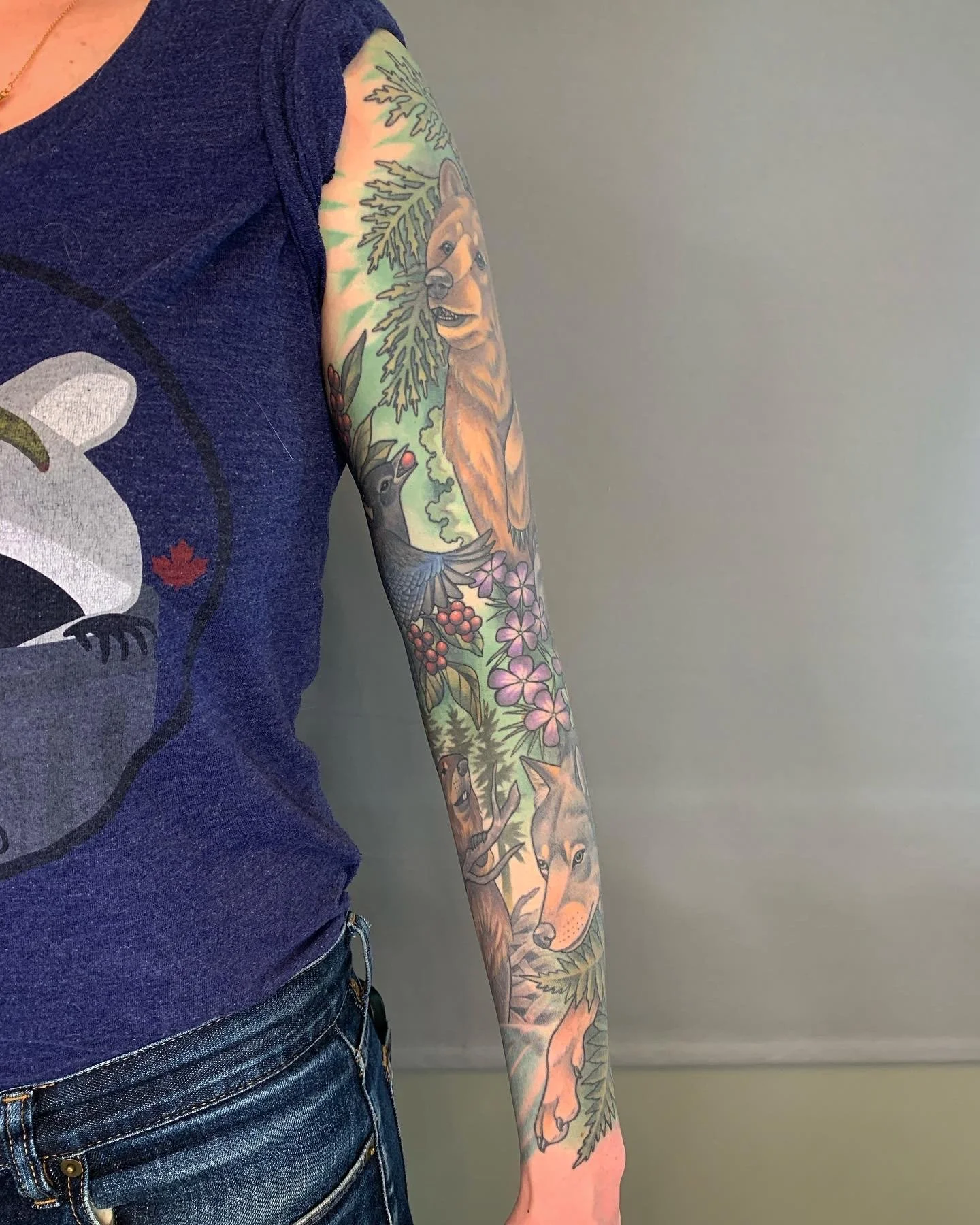 BC Coast nature sleeve. Fully healed and settled.