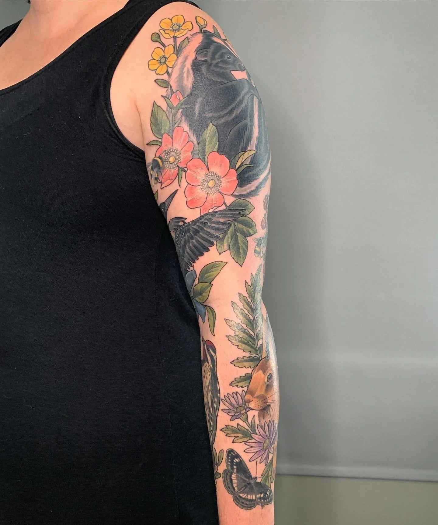 Nature sleeve. After touch ups.