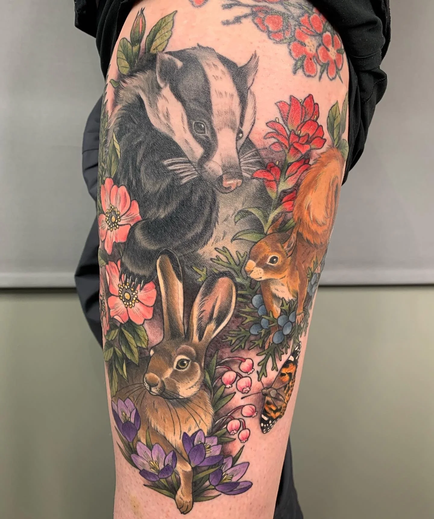 Wooland critters thigh piece