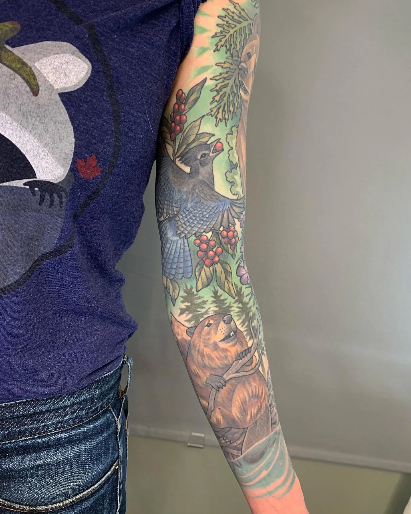 BC Coast nature sleeve. Fully healed and settled.