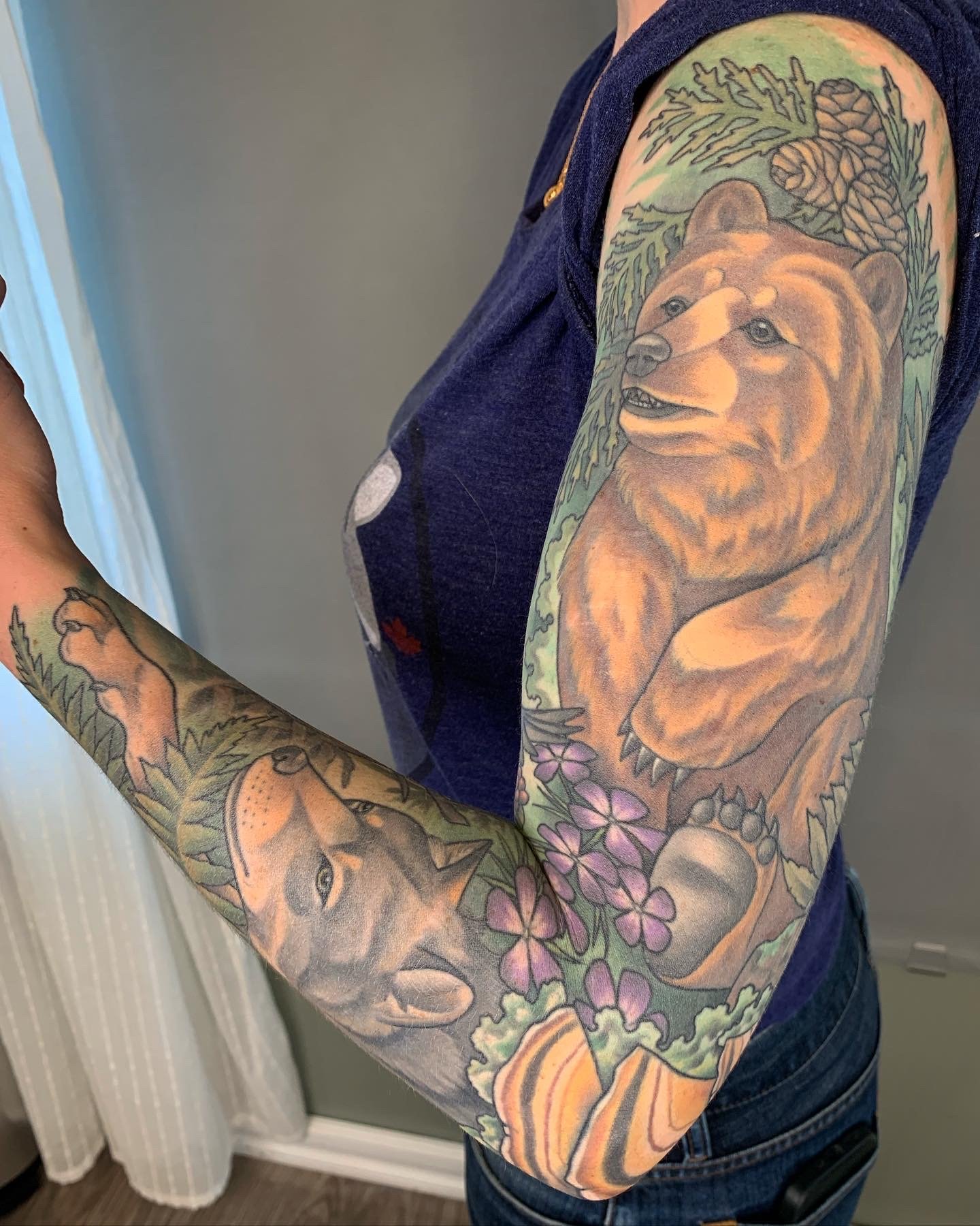 BC Coast nature sleeve. Fully healed and settled.