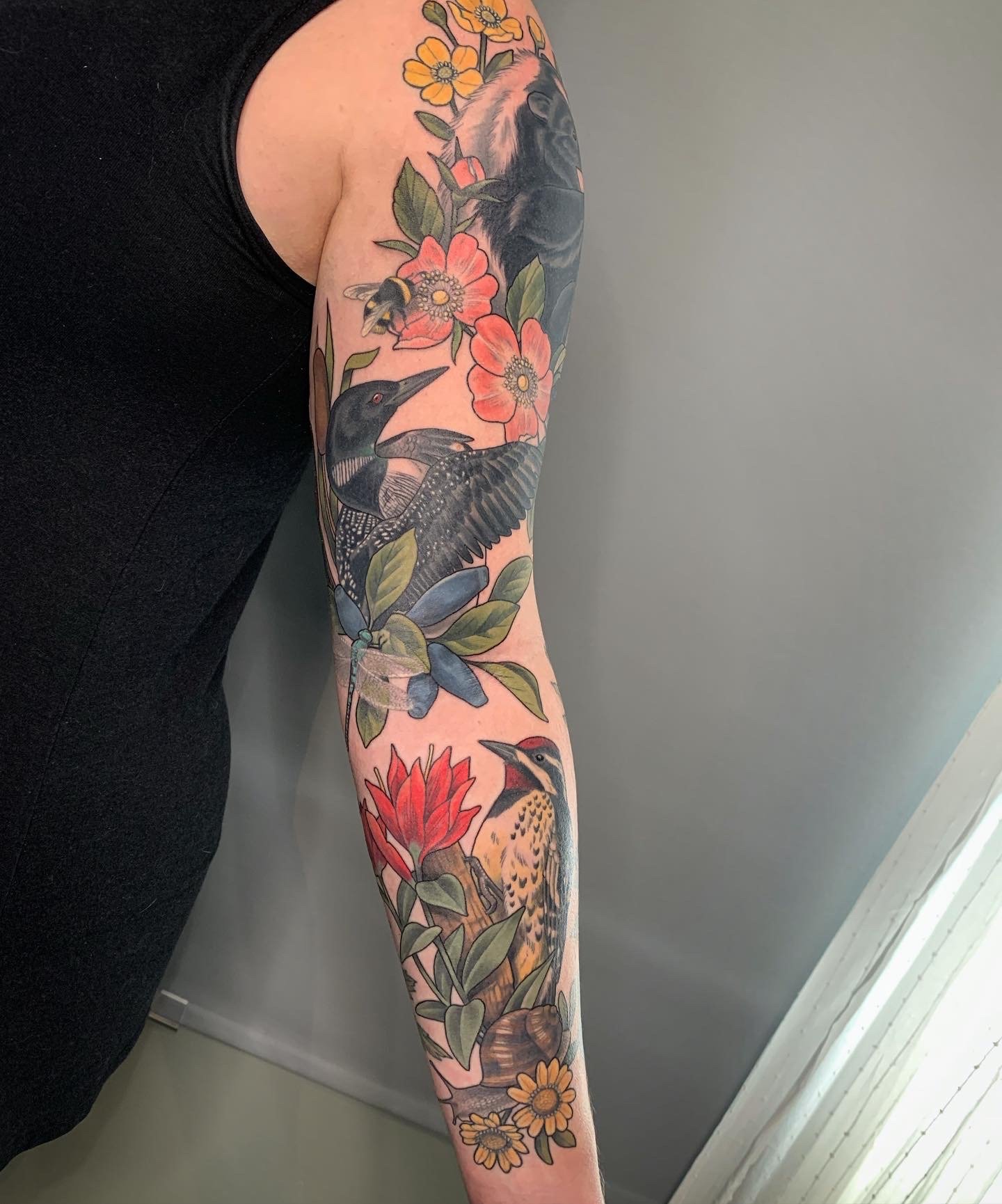 Nature sleeve. After touch ups.