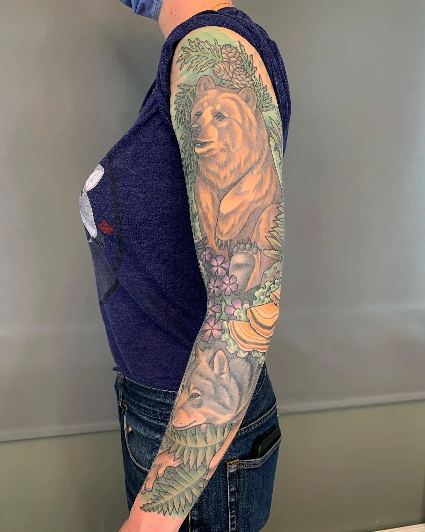 BC Coast nature sleeve. Fully healed and settled.