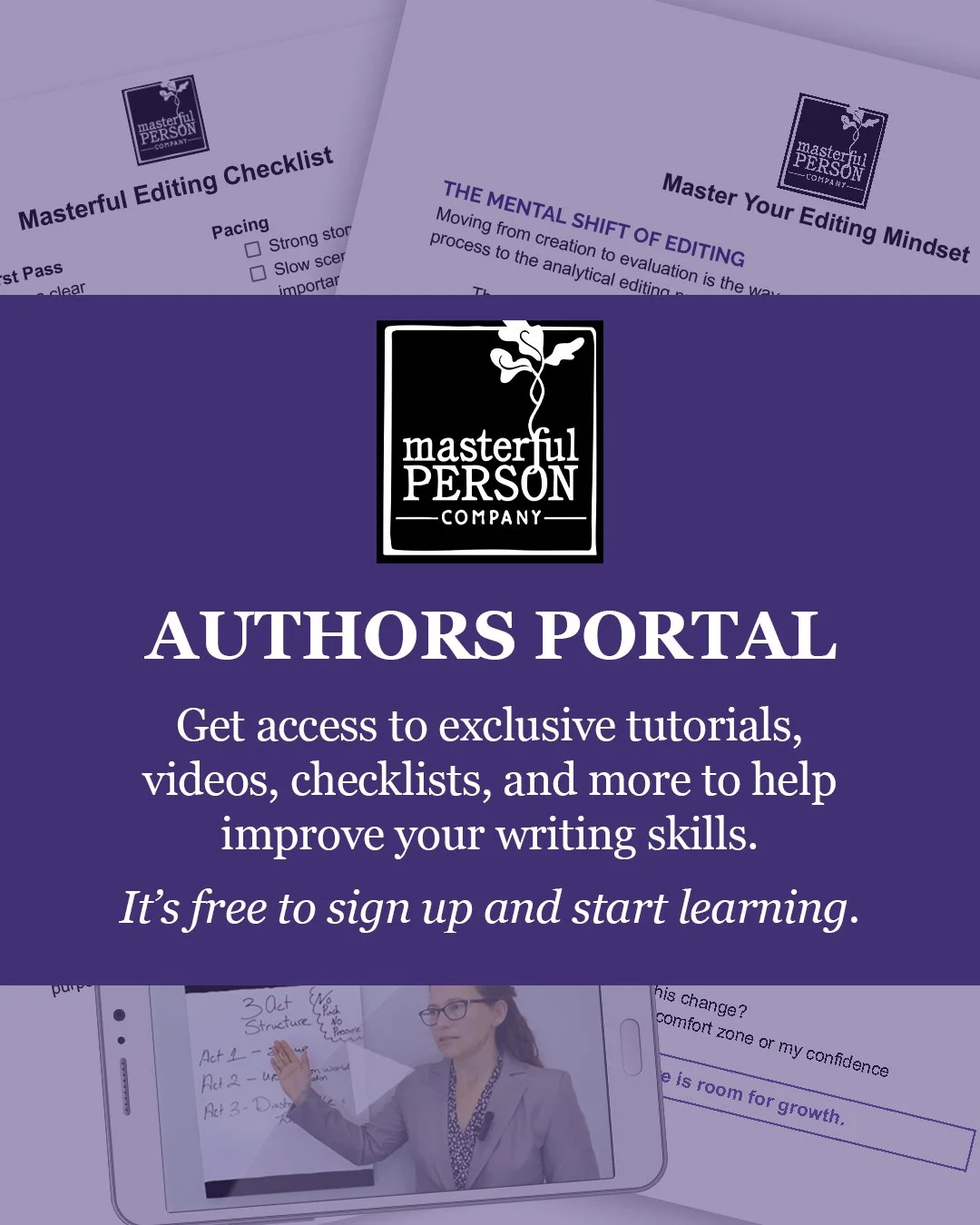 Want to improve your writing before you submit your manuscript? Check out our author's portal for some of our expert advice for free! Find it at MPCpublishing.com.