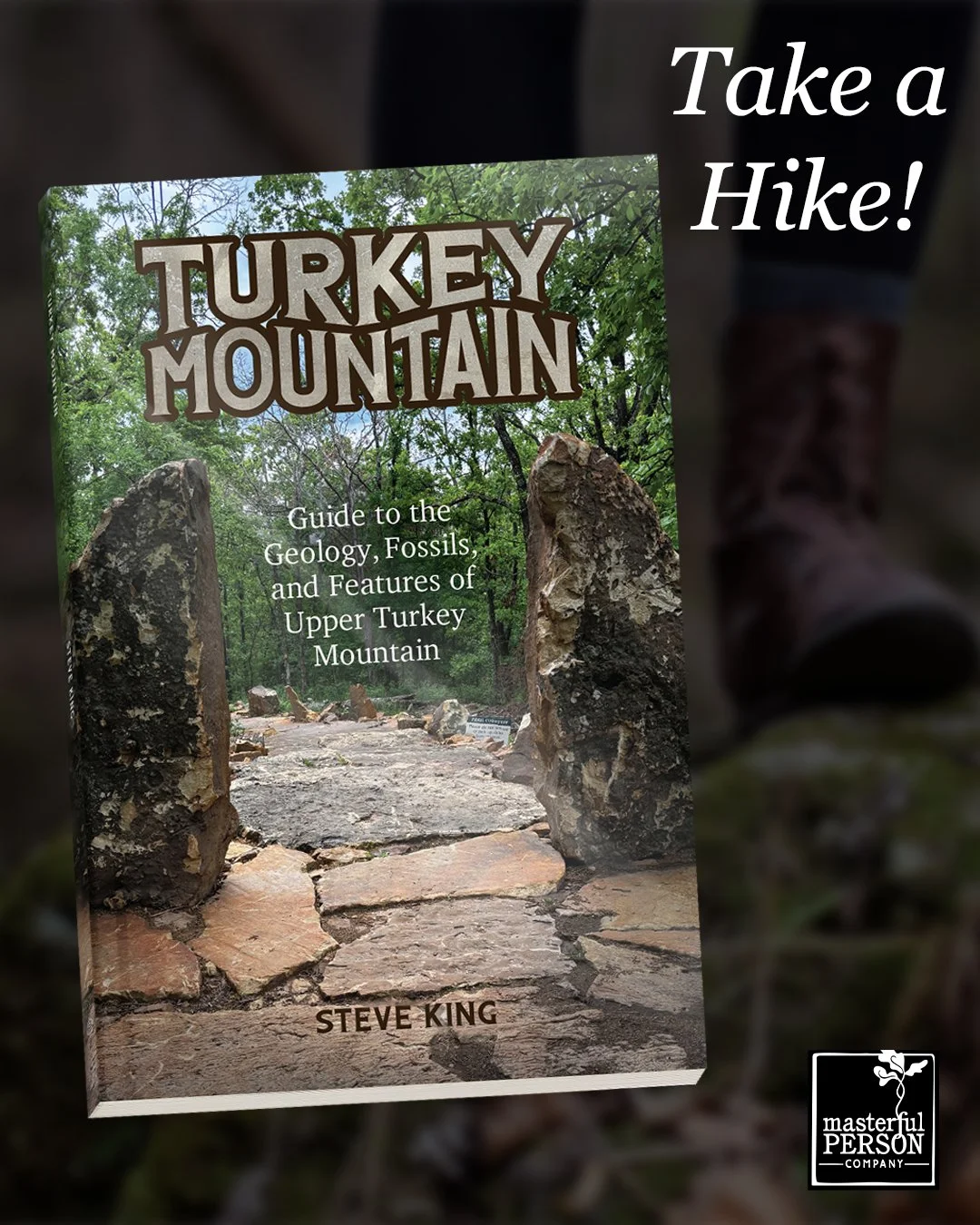 Rocks tell stories. For nearly a decade, tour guide and geologist Steve King has been leading unique tours of Turkey Mountain. We were delighted and honored to him bring his tours into a beautiful book, a guide to the geology, fossils, and features o