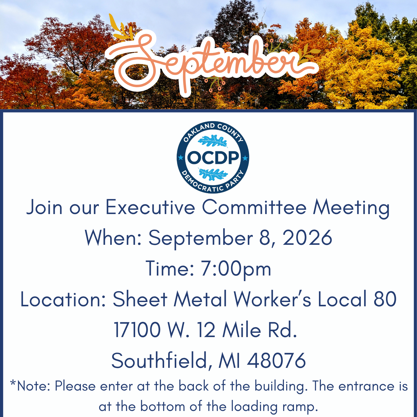 OCDP Executive Committee Meeting