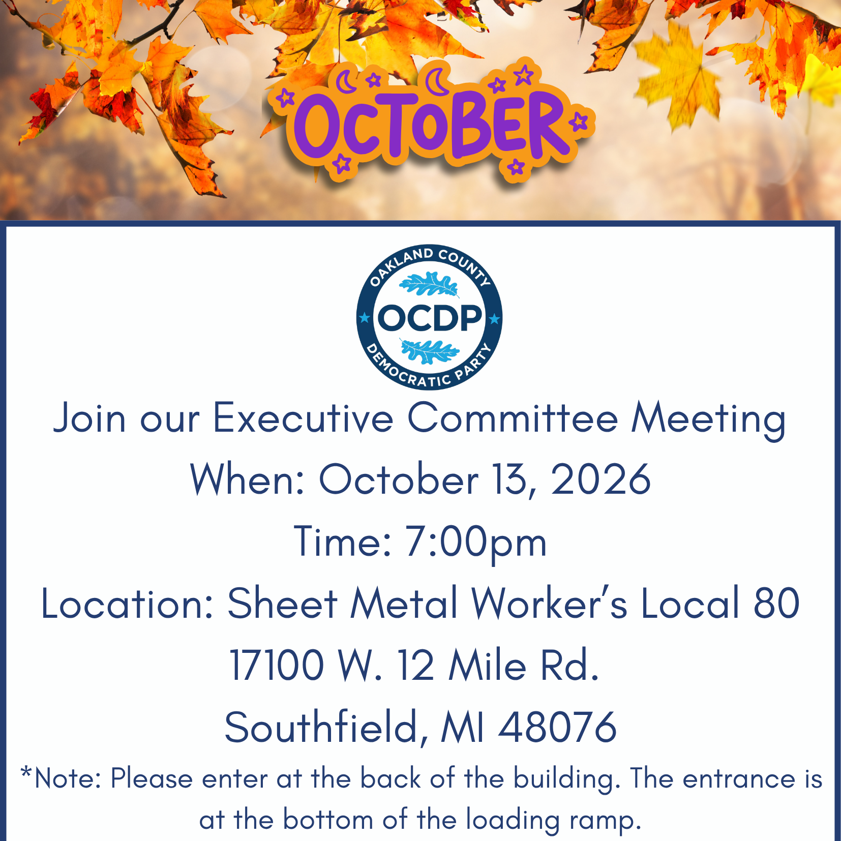 OCDP Executive Committee Meeting