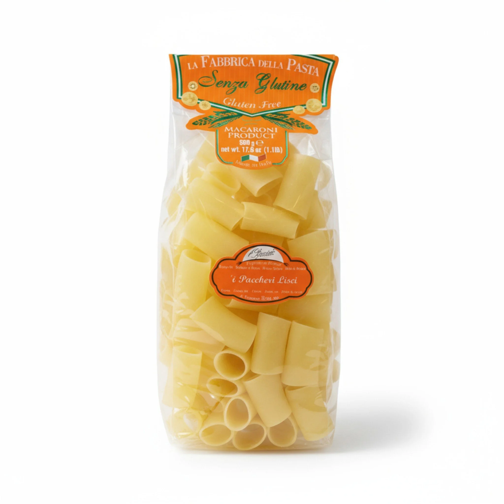 Gluten Free Paccheri Lisci by La Fabbrica della Pasta