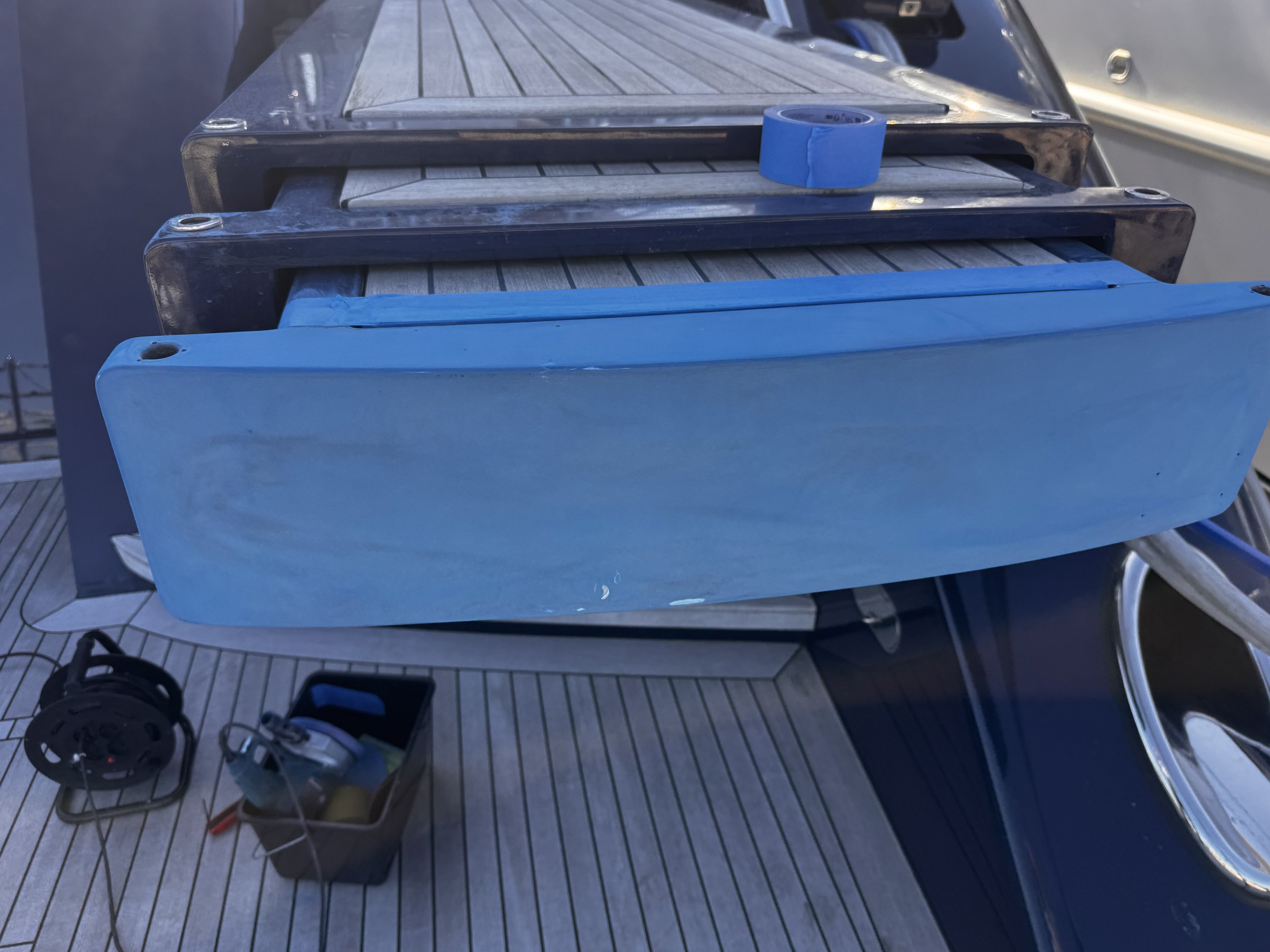 Superyacht paint repair